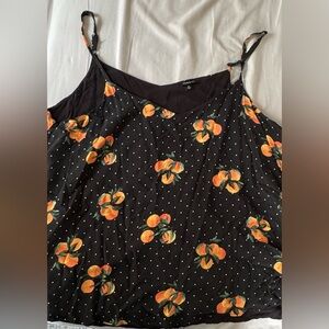Camisole shirt with oranges
